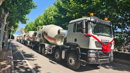 跨越山海！山推搅拌车批量奔赴埃及，助力“一带一路”基建升级