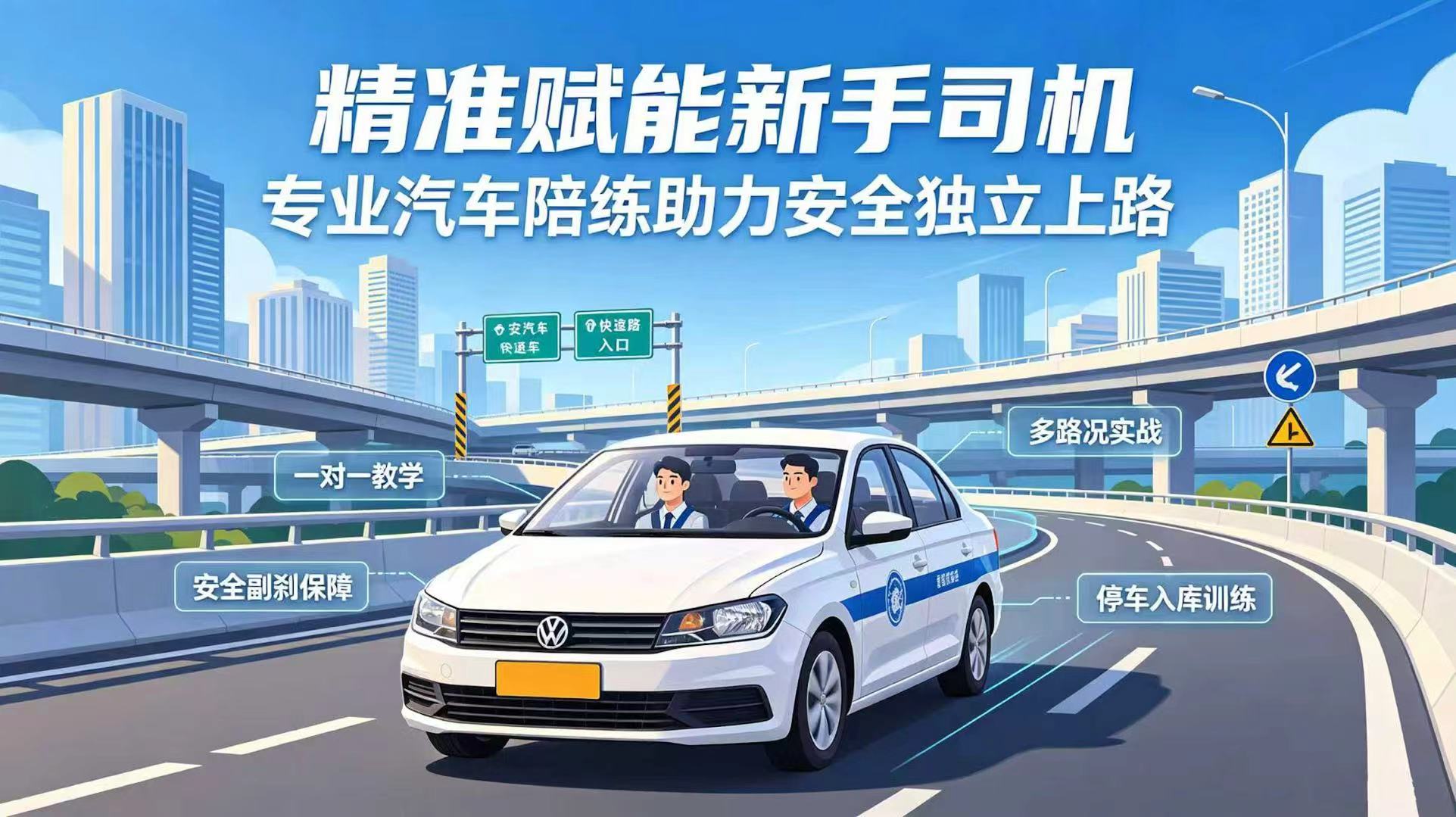 解决持证不敢上路难题！本地专业汽车陪练助力新手安全驾车