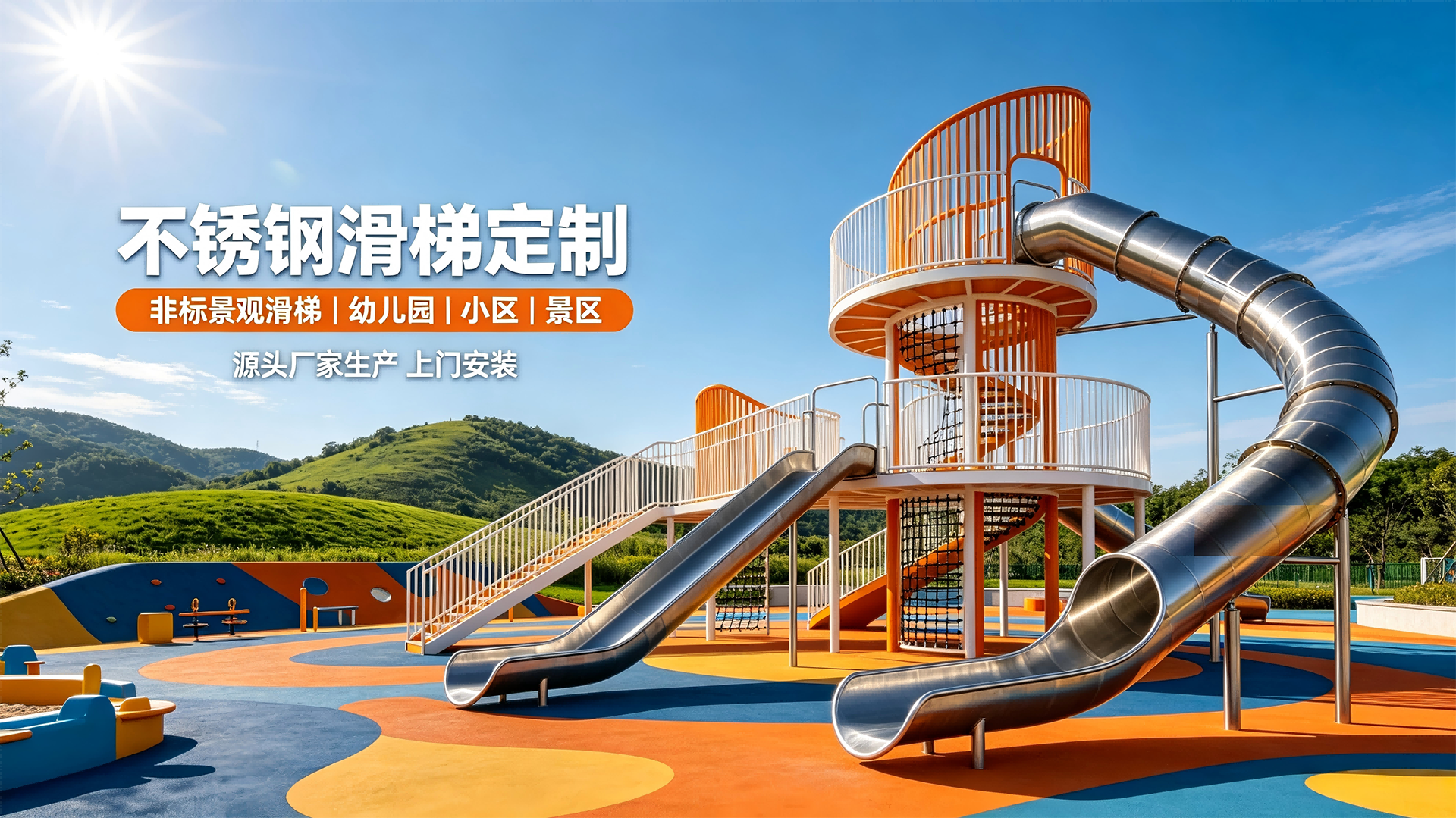 不锈钢滑梯
