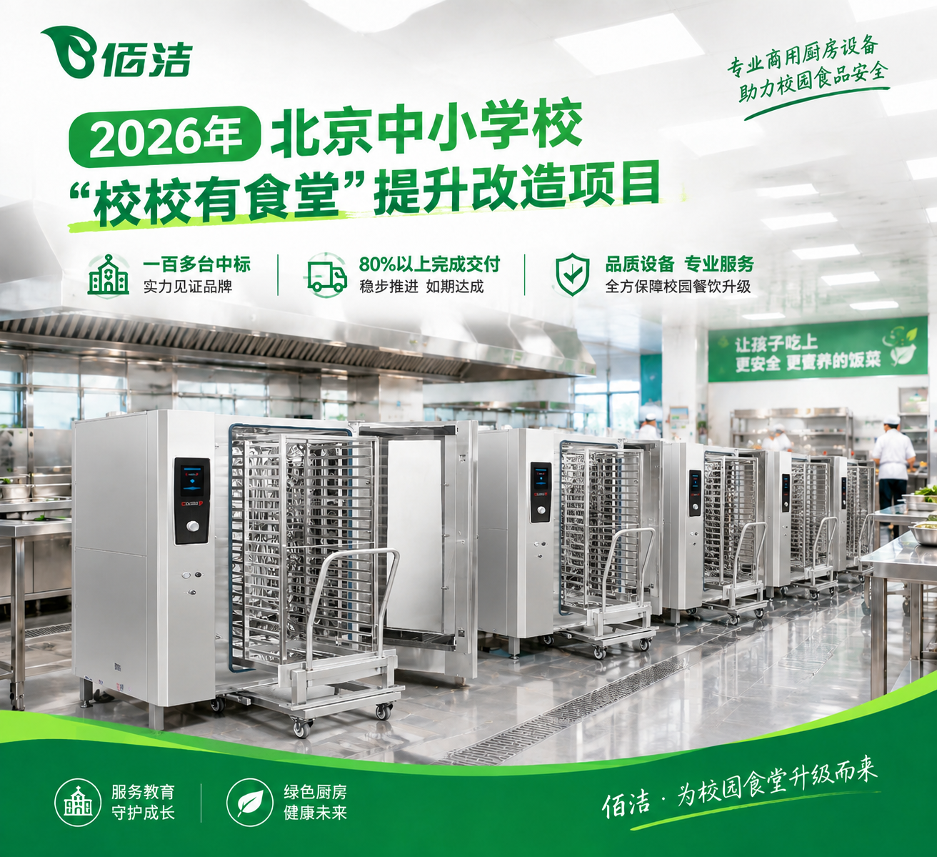 我司中标北京 “校校有食堂” 改造项目 推进校园食堂升级