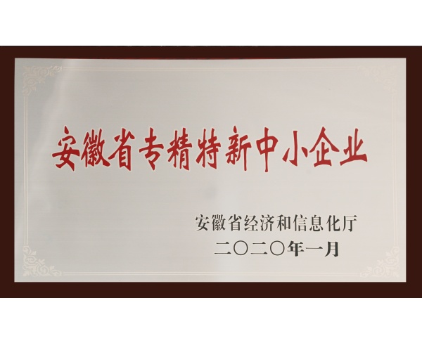 安徽省专精特新中小企业