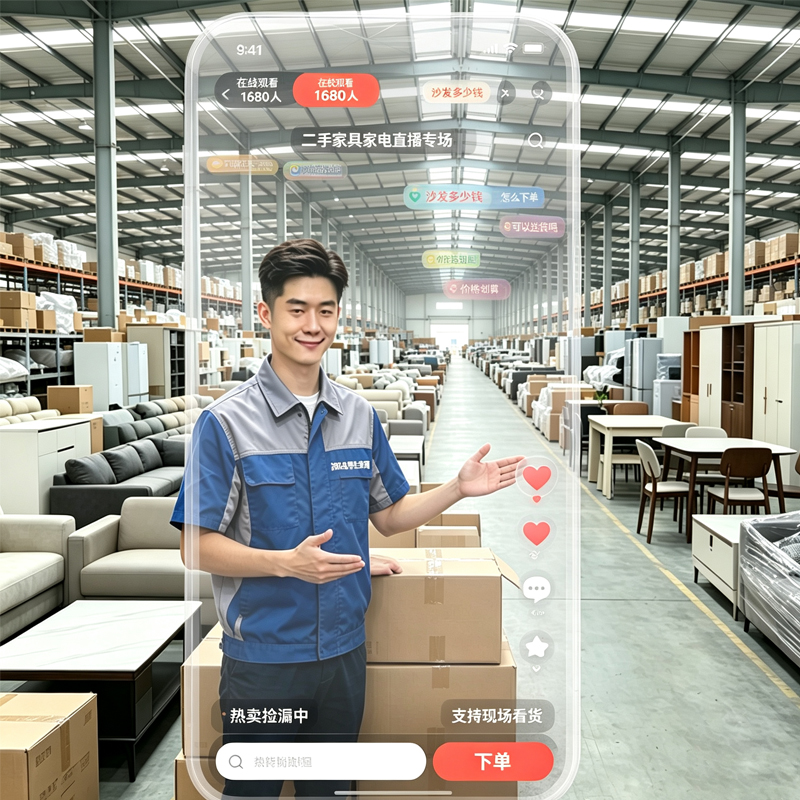 抖音直播线上二手用品售卖服务
