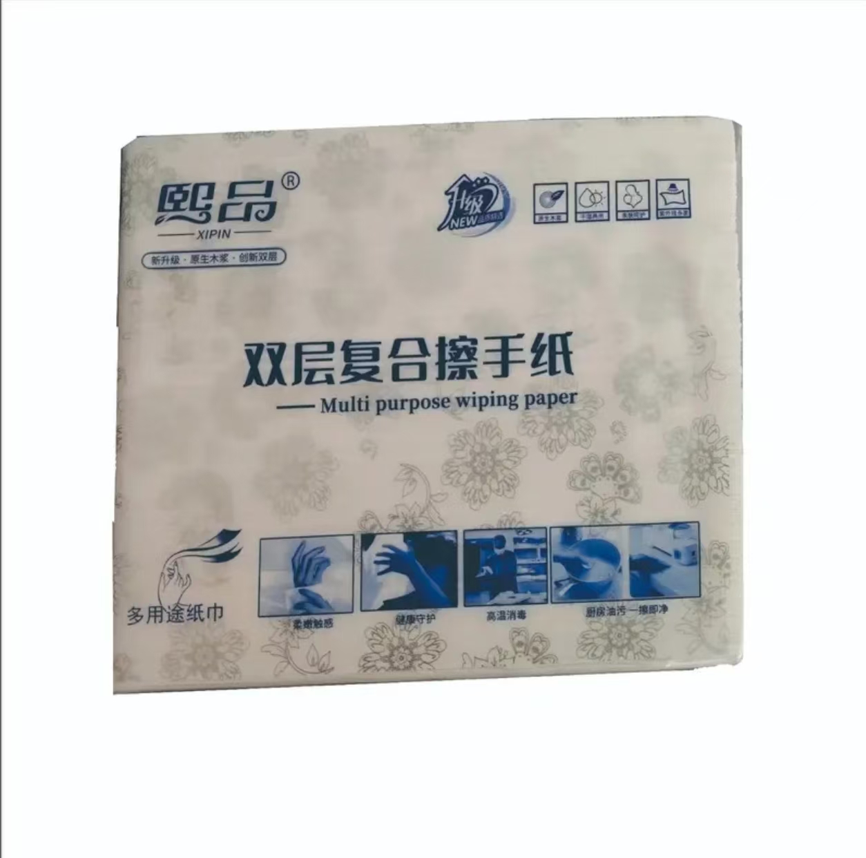 双层复合擦手纸