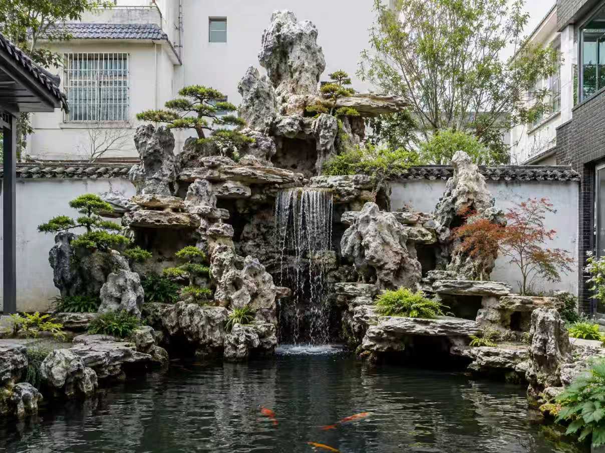 灵璧石园林设计案例7