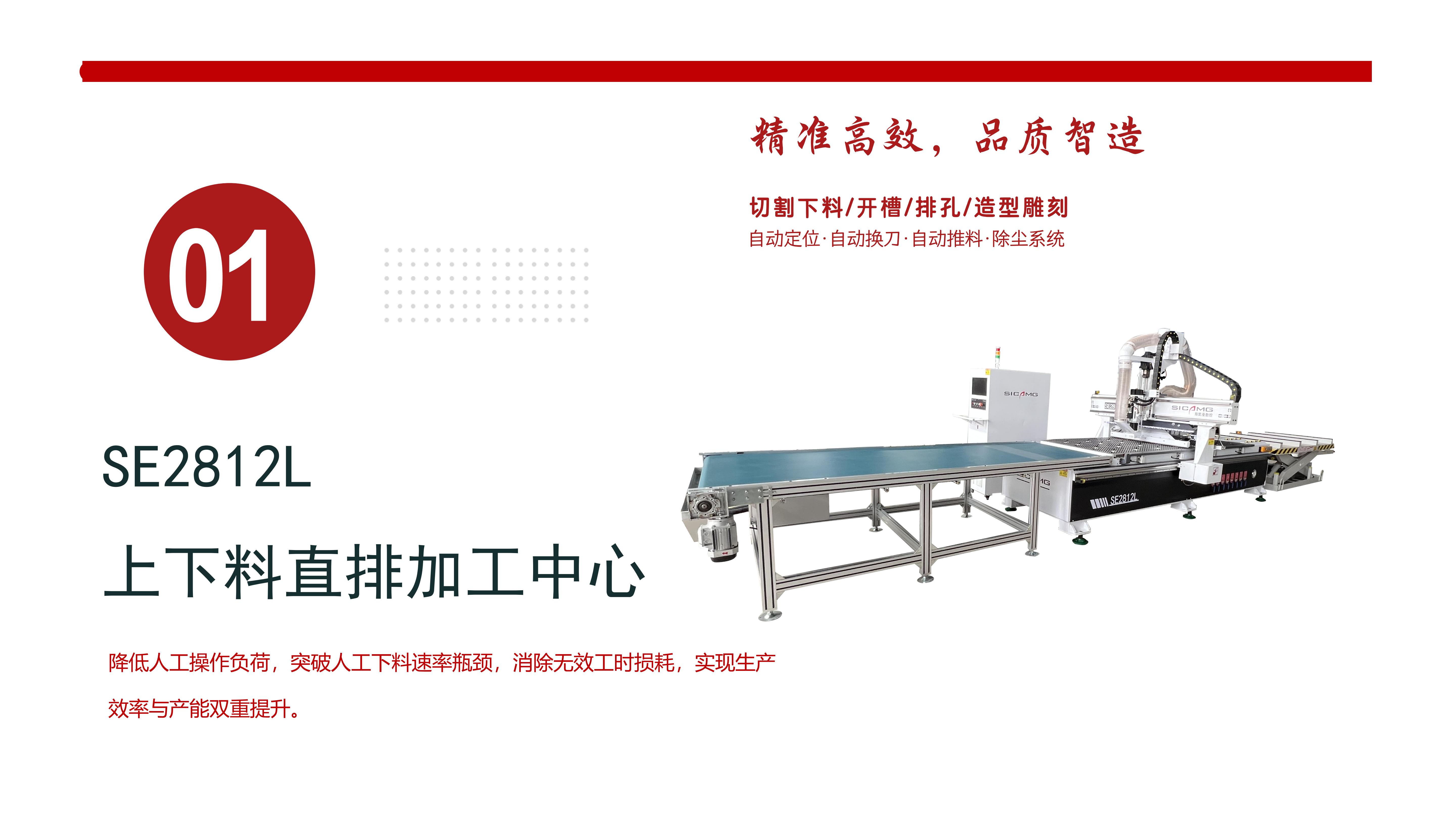 SE2812L上下料直排加工中心（智造之选，从快速开料开始）