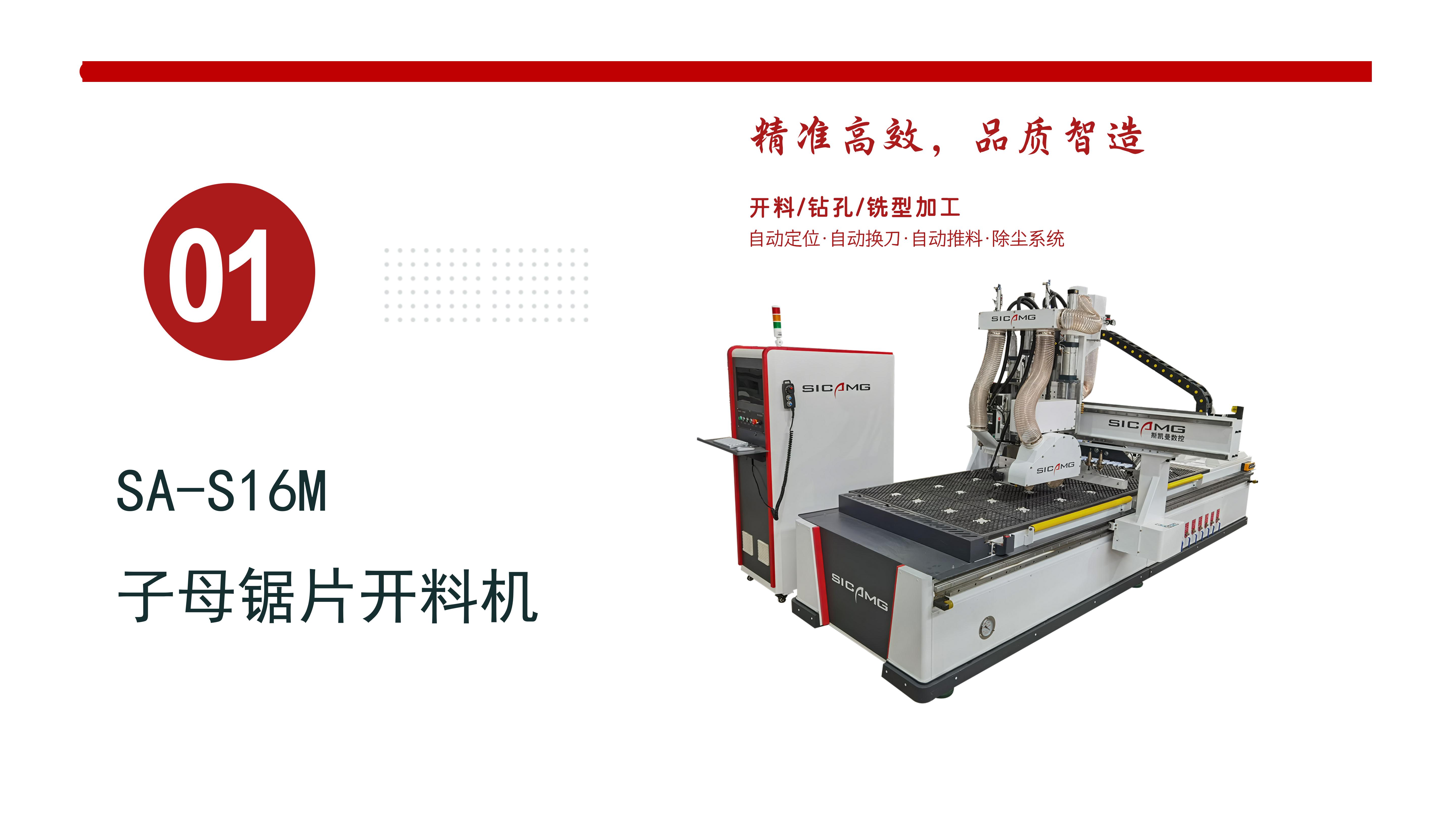 SAS16M直排锯片组合加工(稳定高效 多工艺全覆盖)