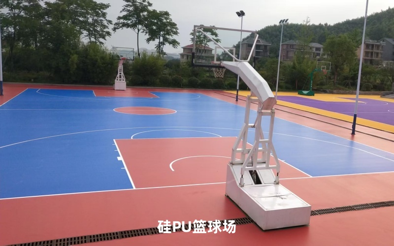 硅PU篮球场施工