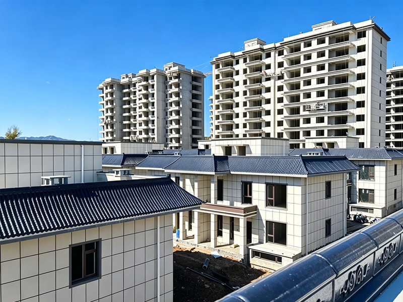 仿古树脂一体瓦工程案例