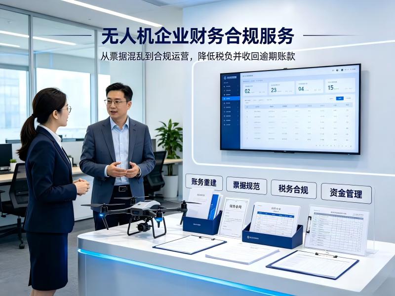 无人机企业（重新建账 + 往来梳理 + 税务合规）