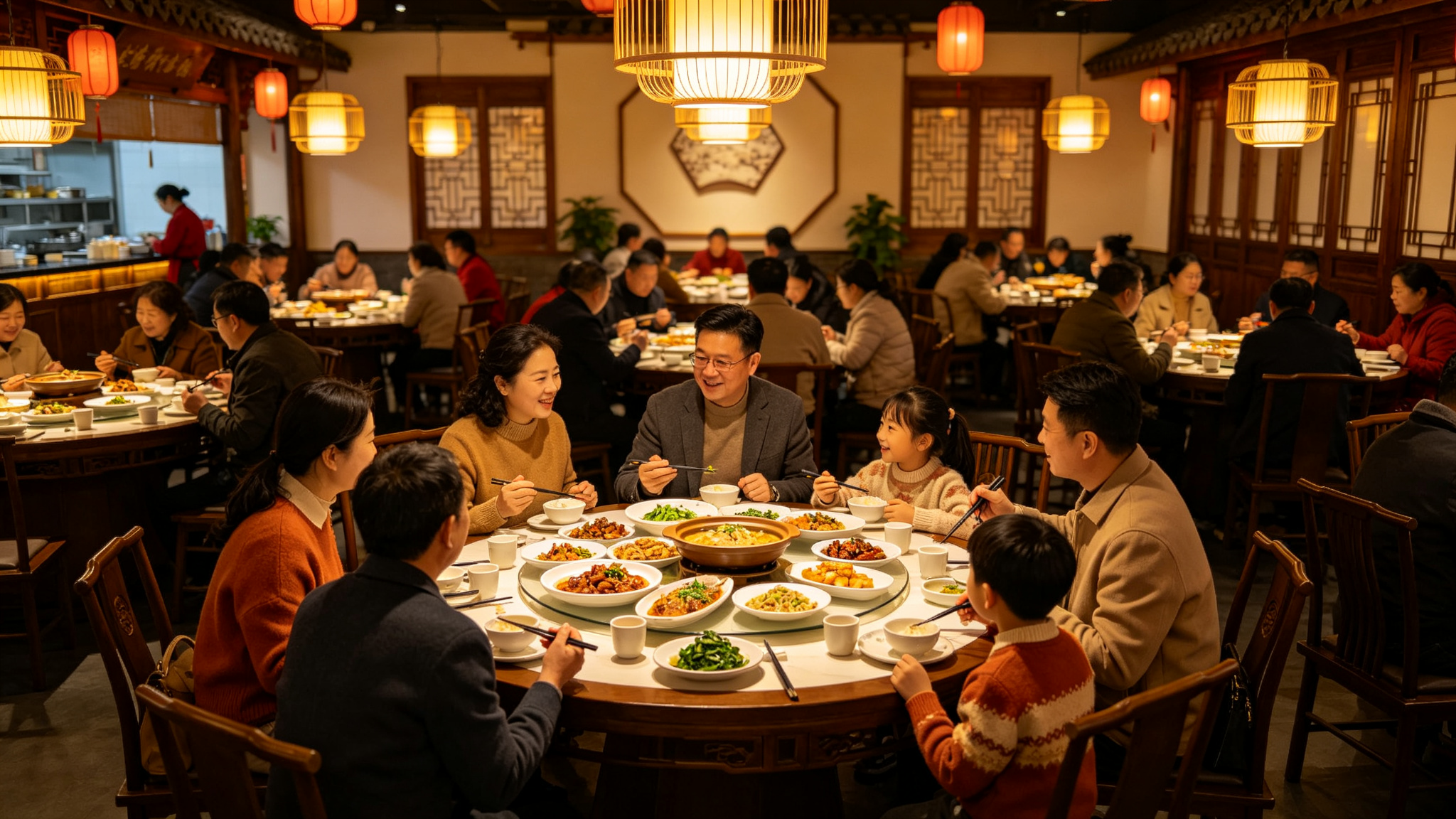 家庭聚餐与亲友聚会成餐饮消费主力场景，性价比与体验并重