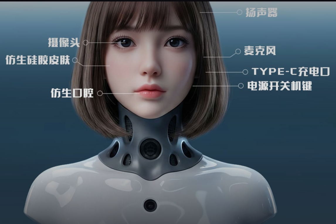 百变小灵智能仿生头