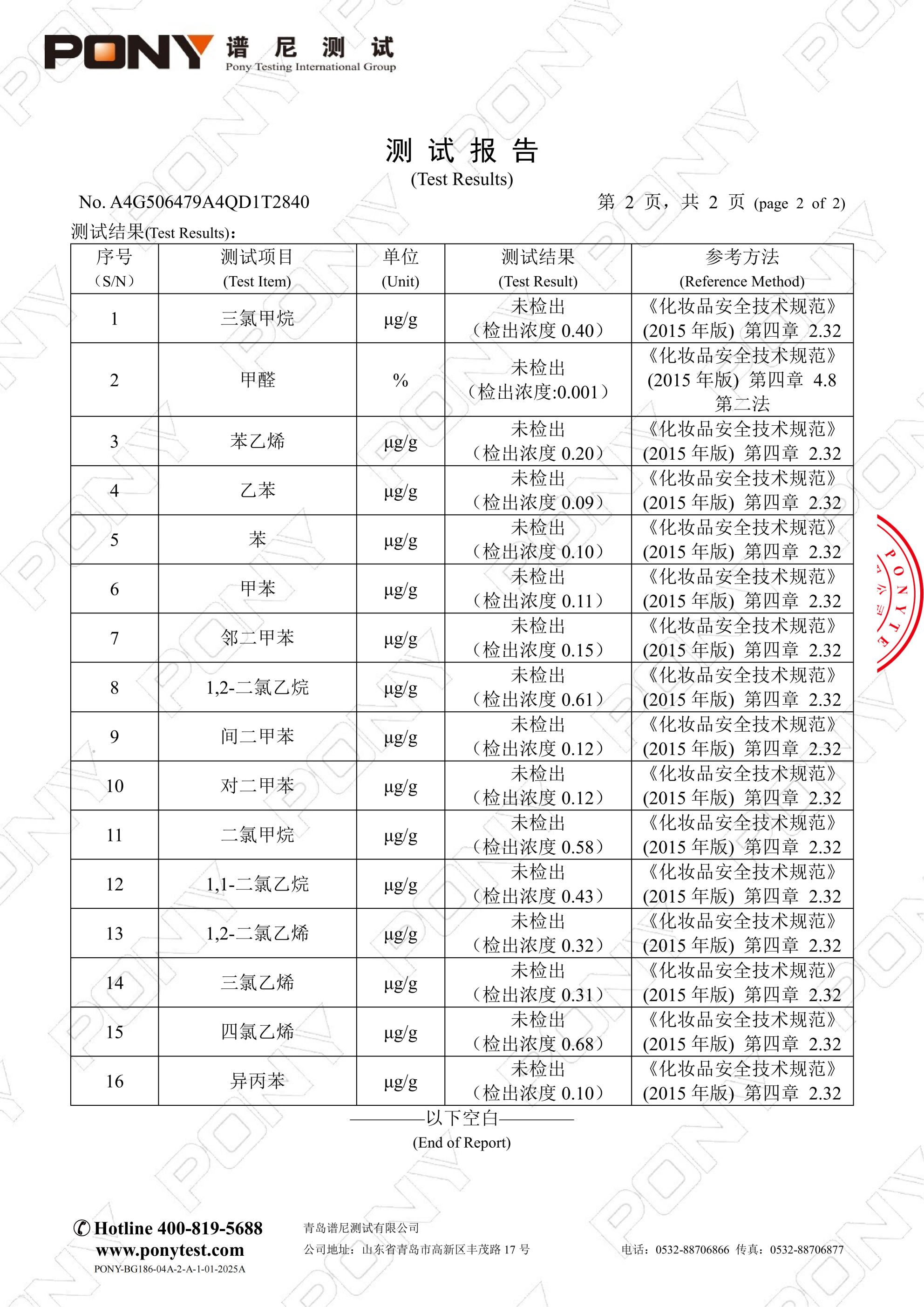 检测报告