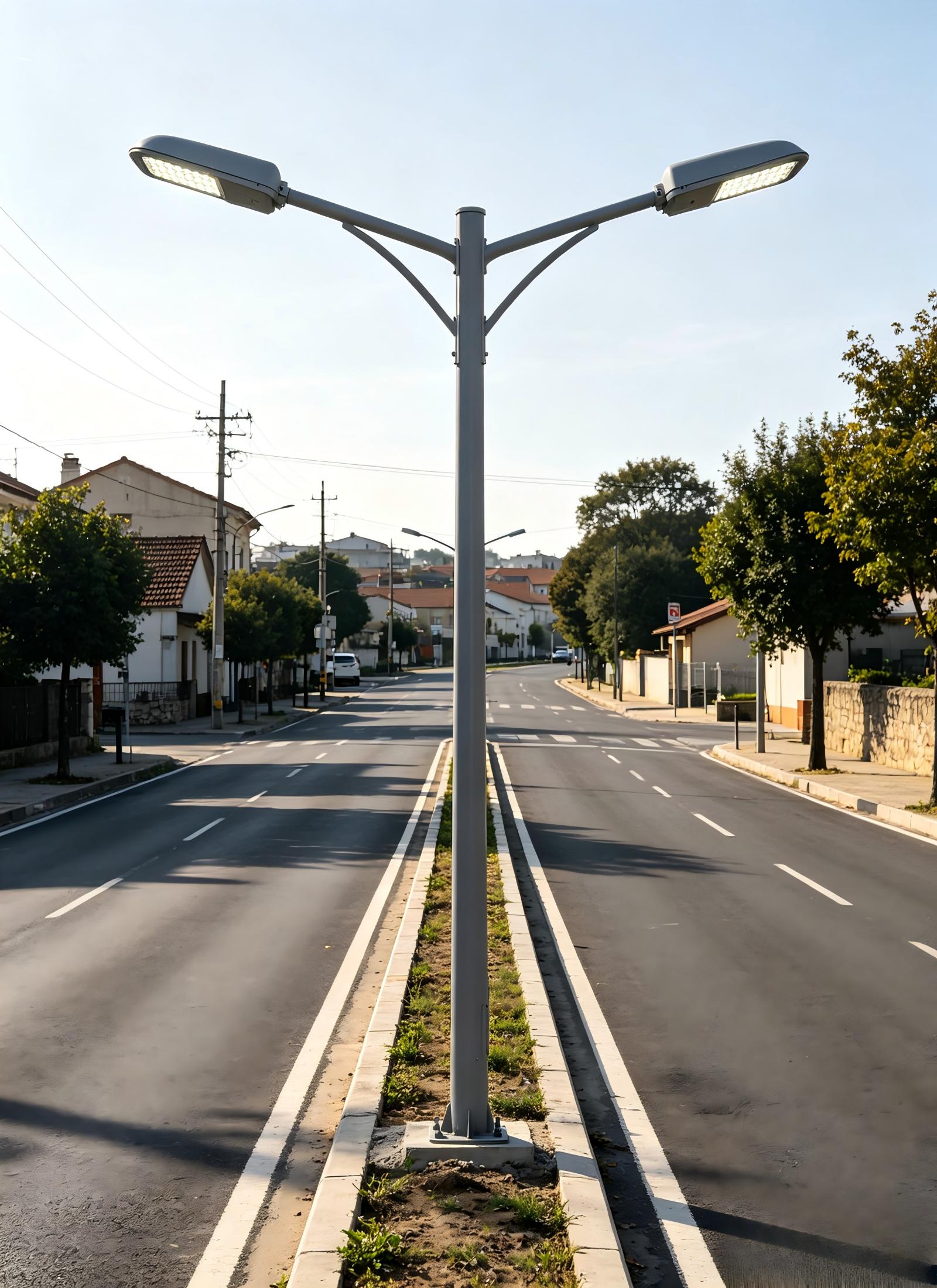 双臂双头市电路灯