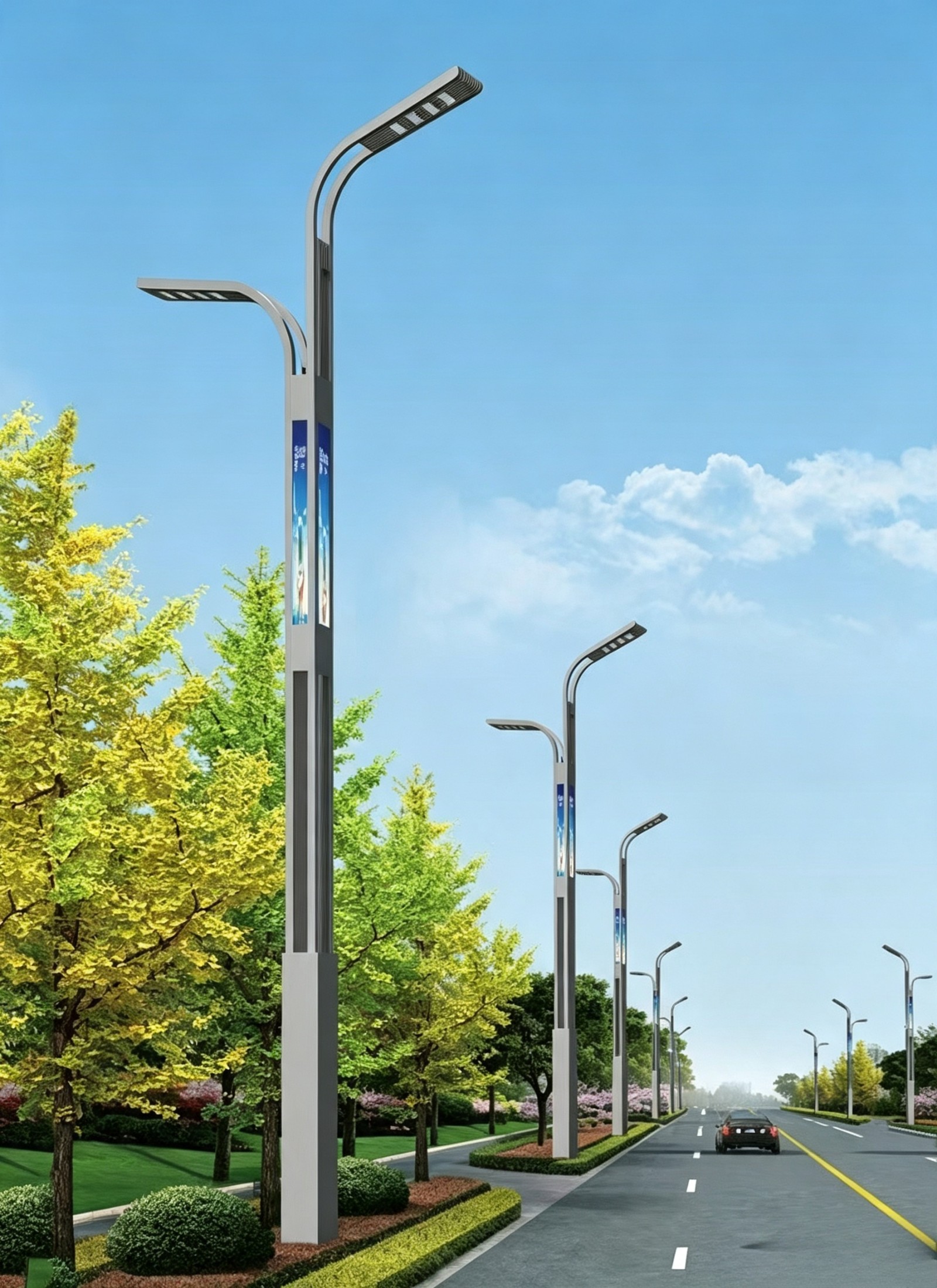 双臂道路智慧路灯
