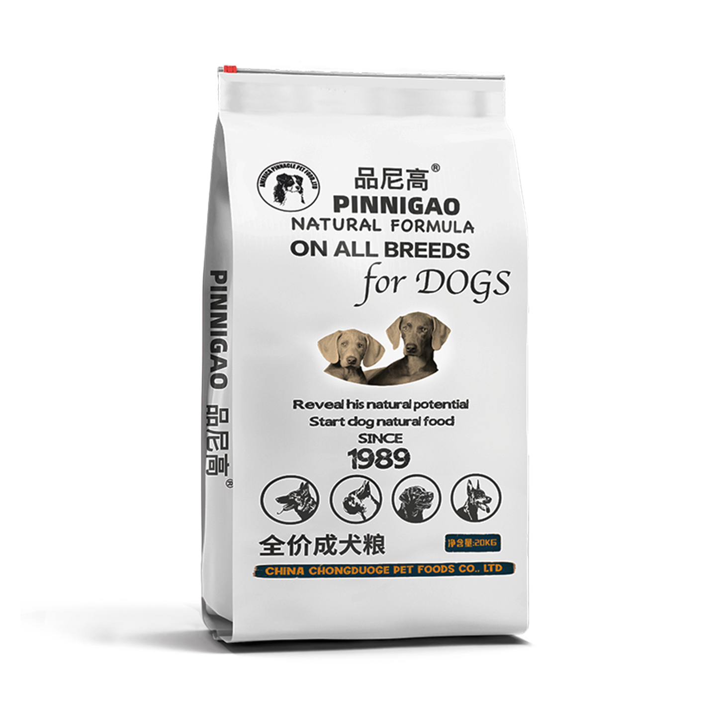 品尼高成犬粮20KG