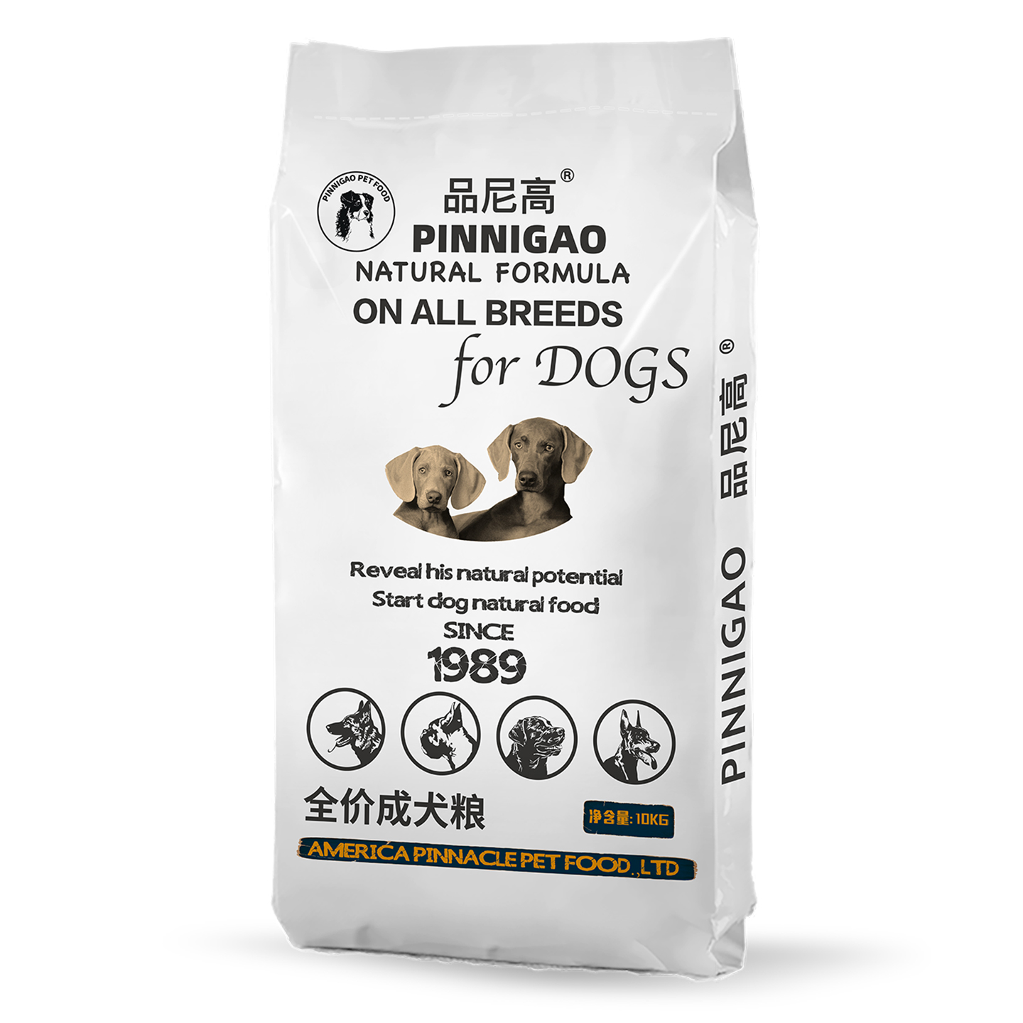品尼高成犬粮10KG