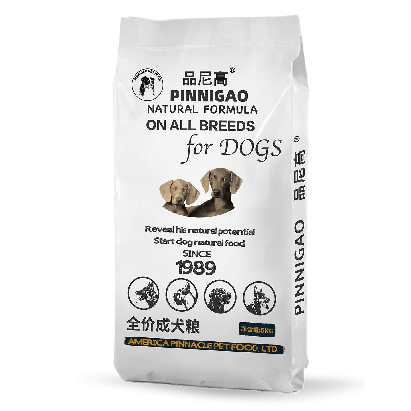 品尼高成犬粮5KG