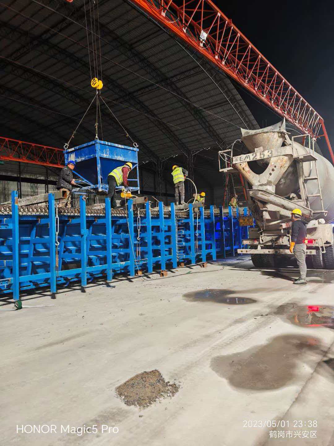 2023年鹤一高速梁场施工照片