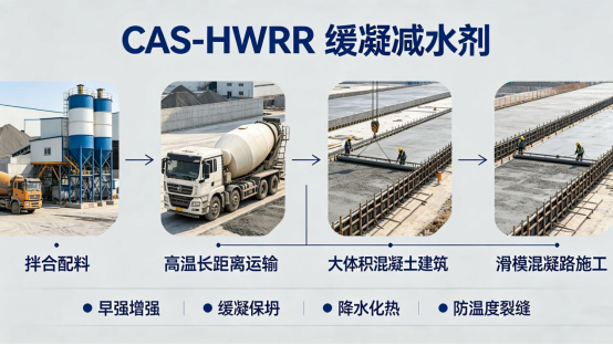 CAS‑HWRR 缓凝减水剂