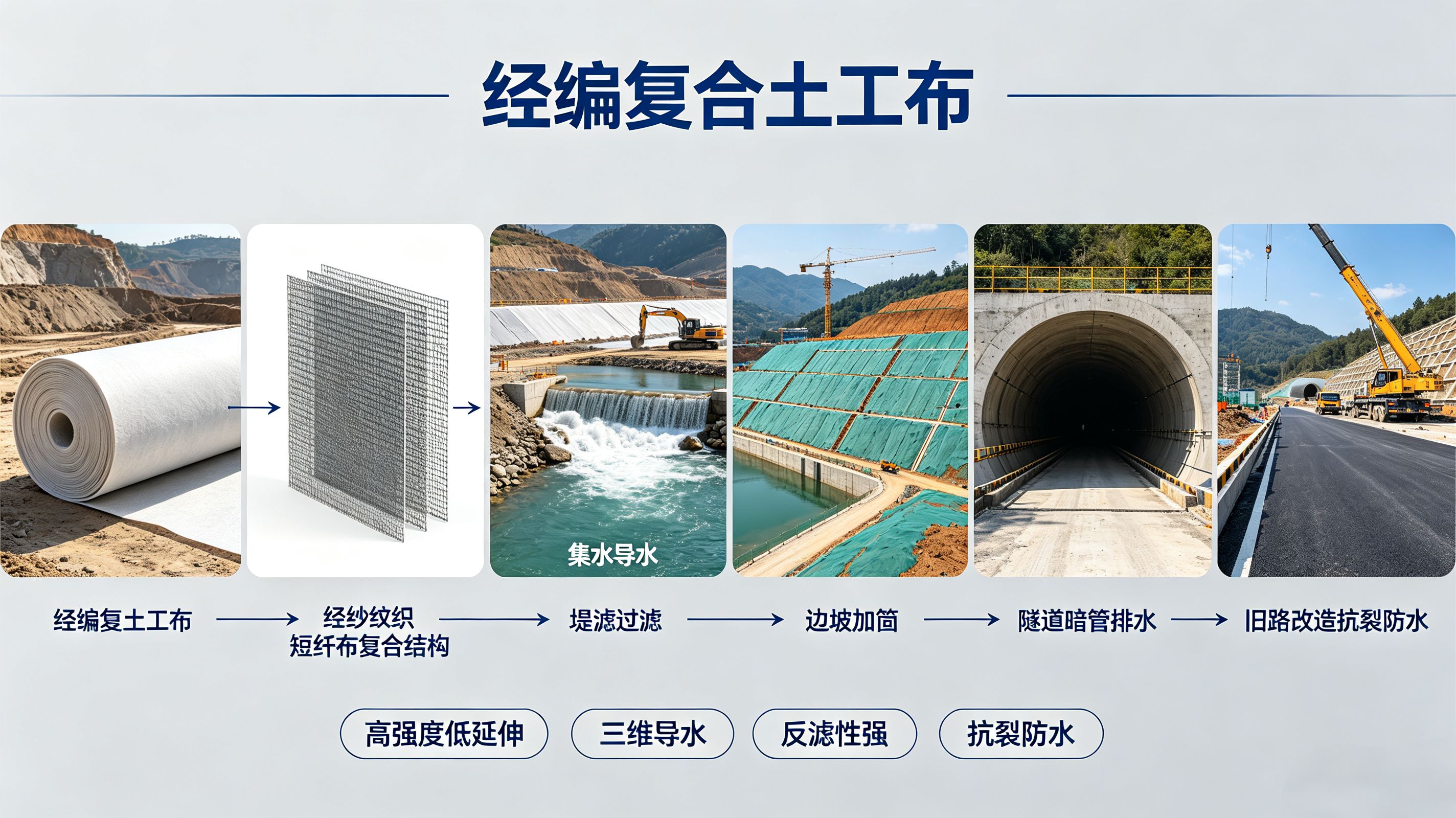 大庆经编复合土工布