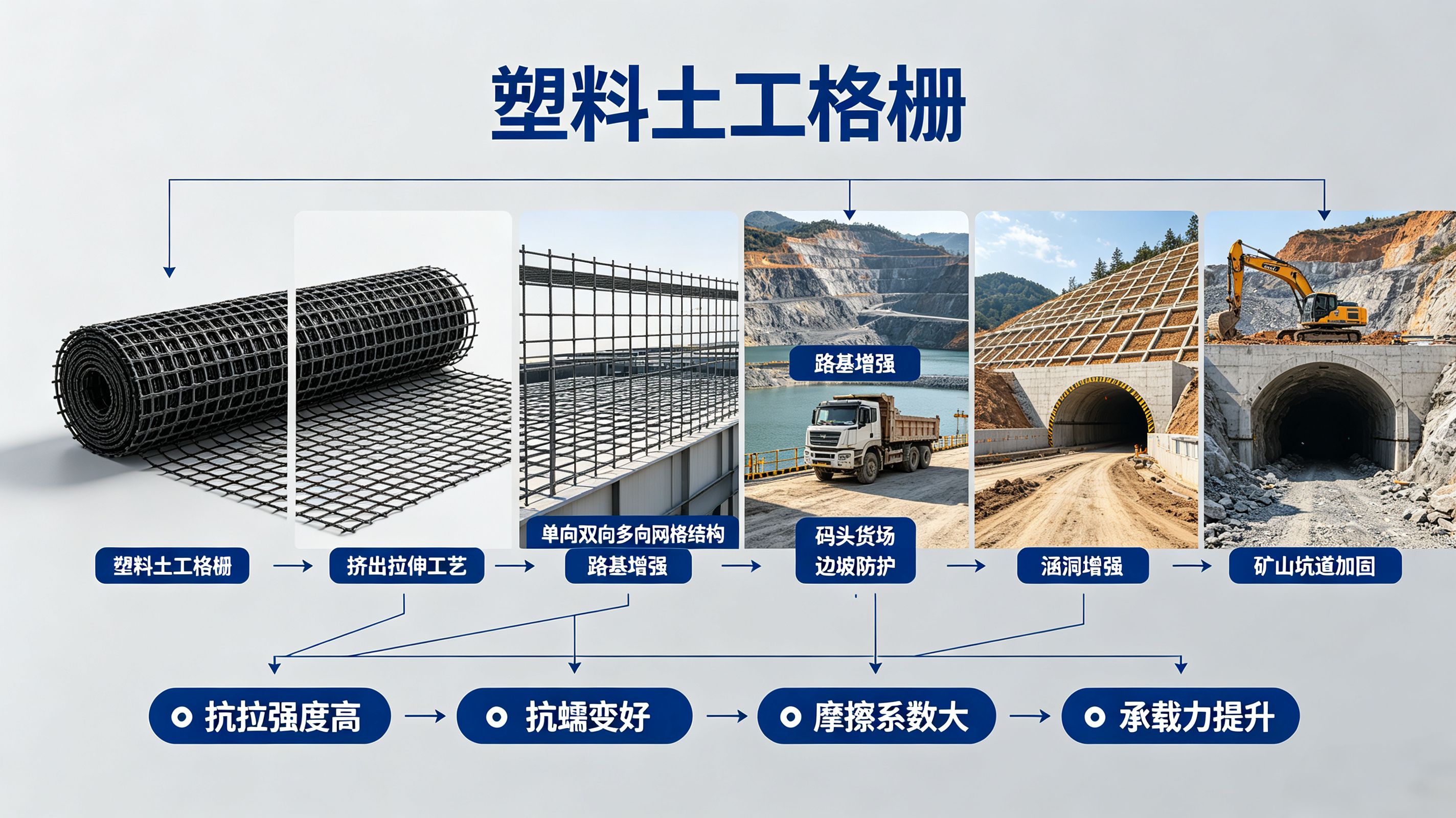 大庆塑料土工格栅