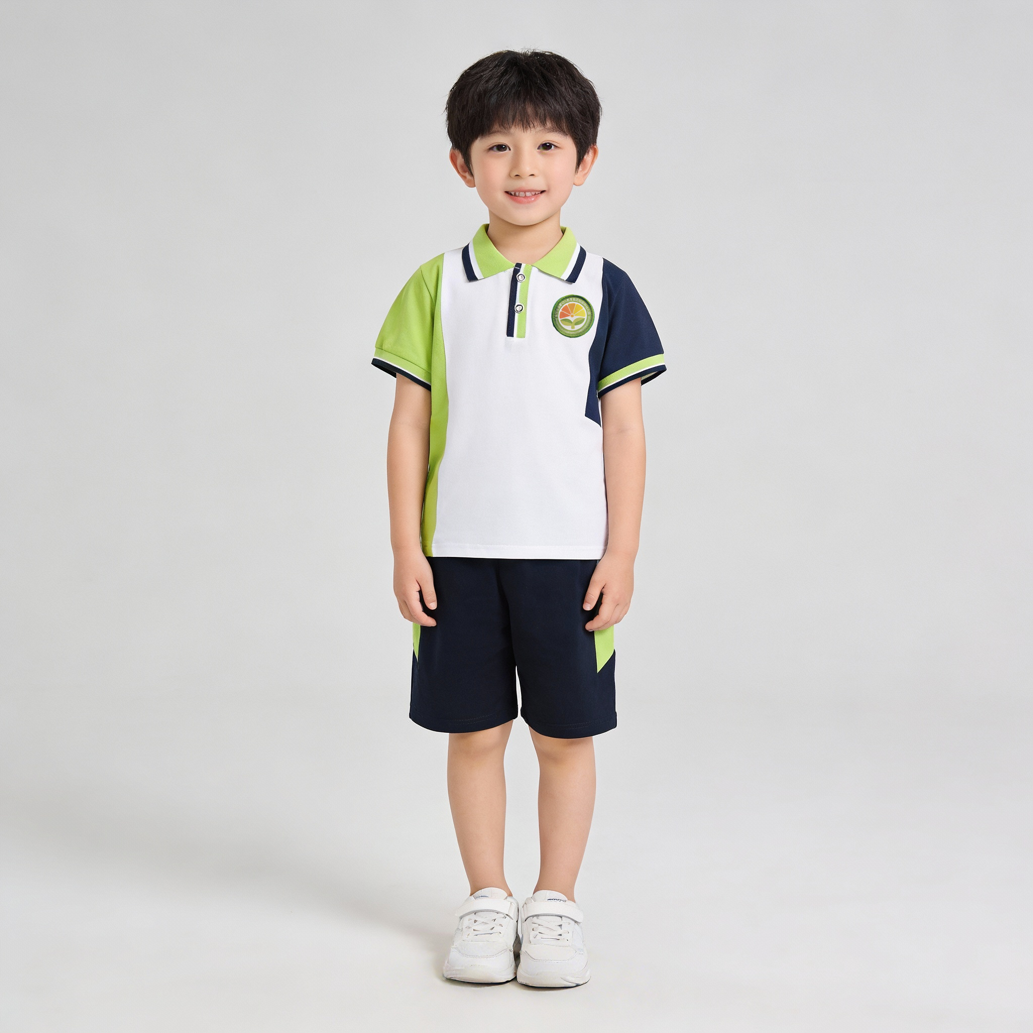夏季校服套装男款