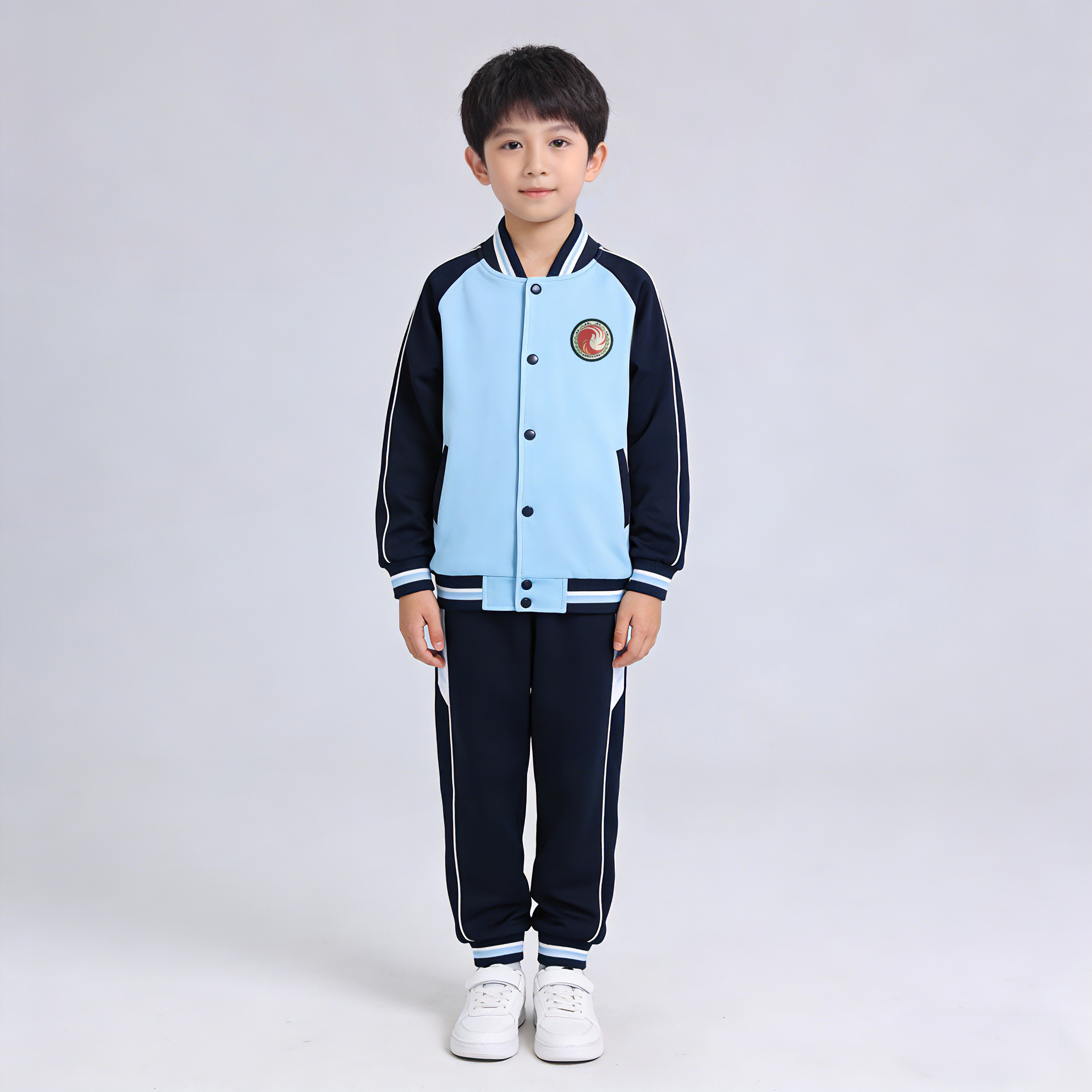 蓝色棒球服套装