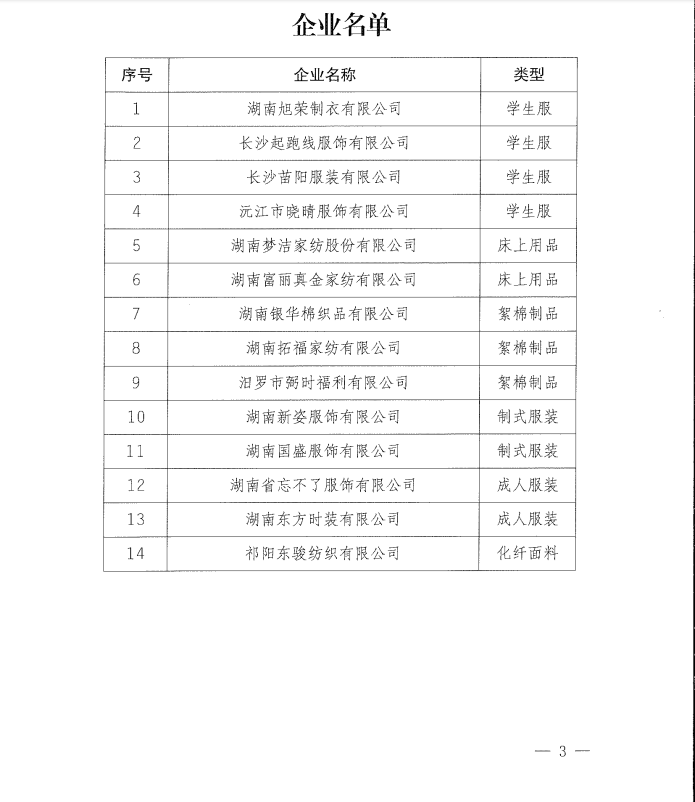 学生服湖南省省标杆企业
