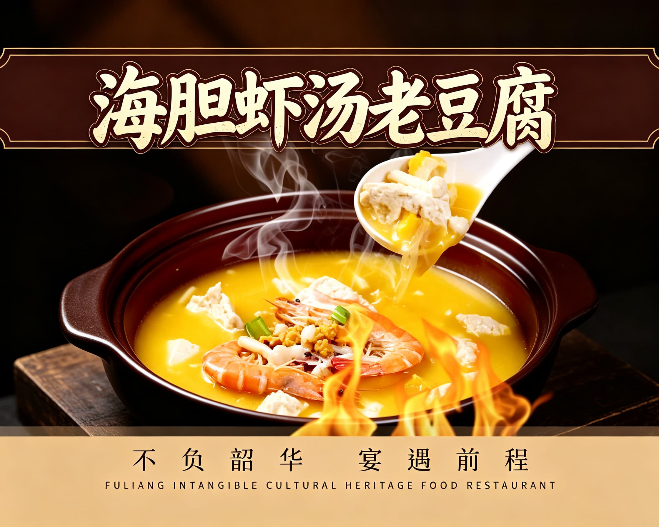 海胆虾汤老豆腐