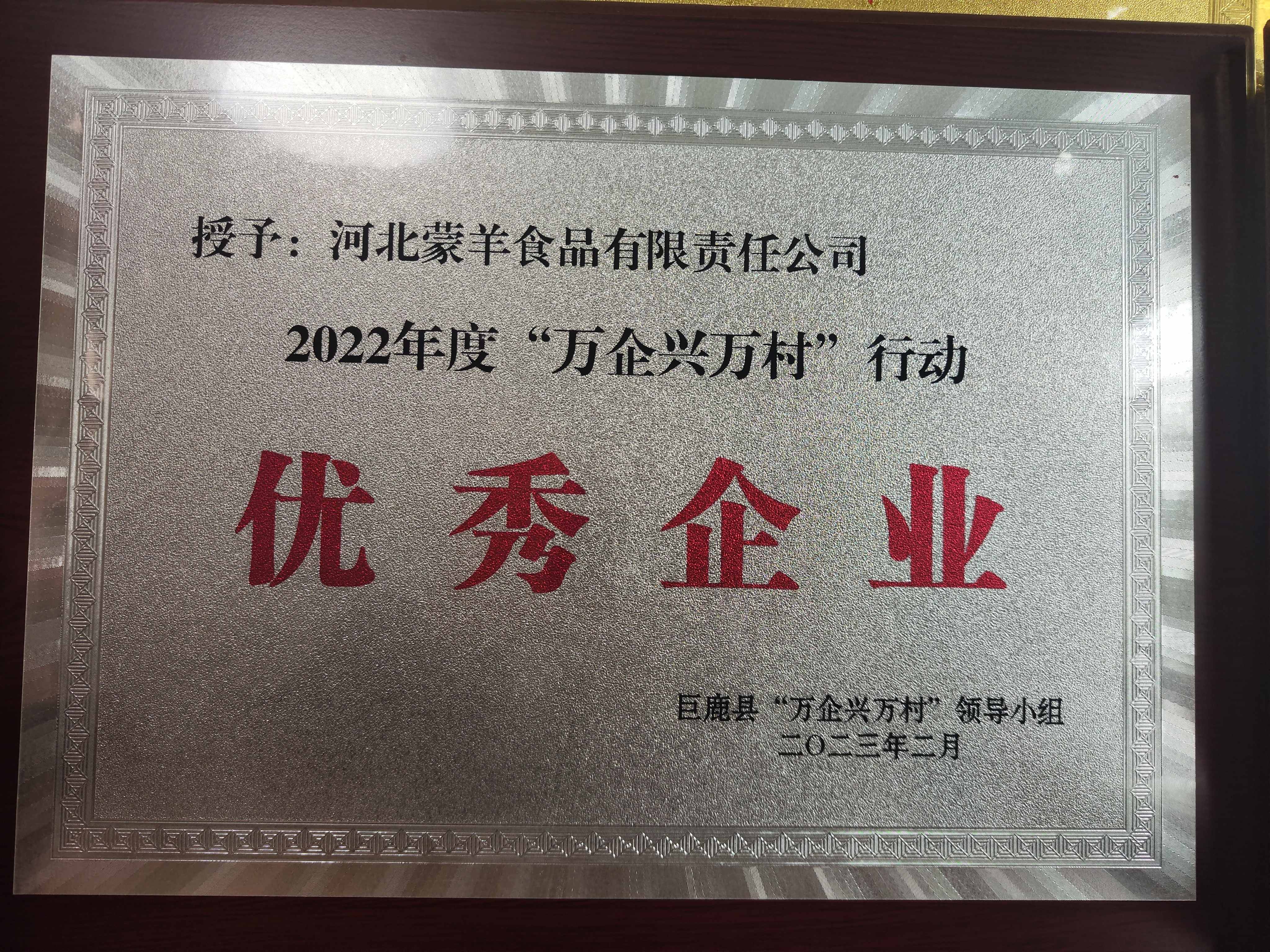 ‘‘万企兴万村’’行动优秀企业