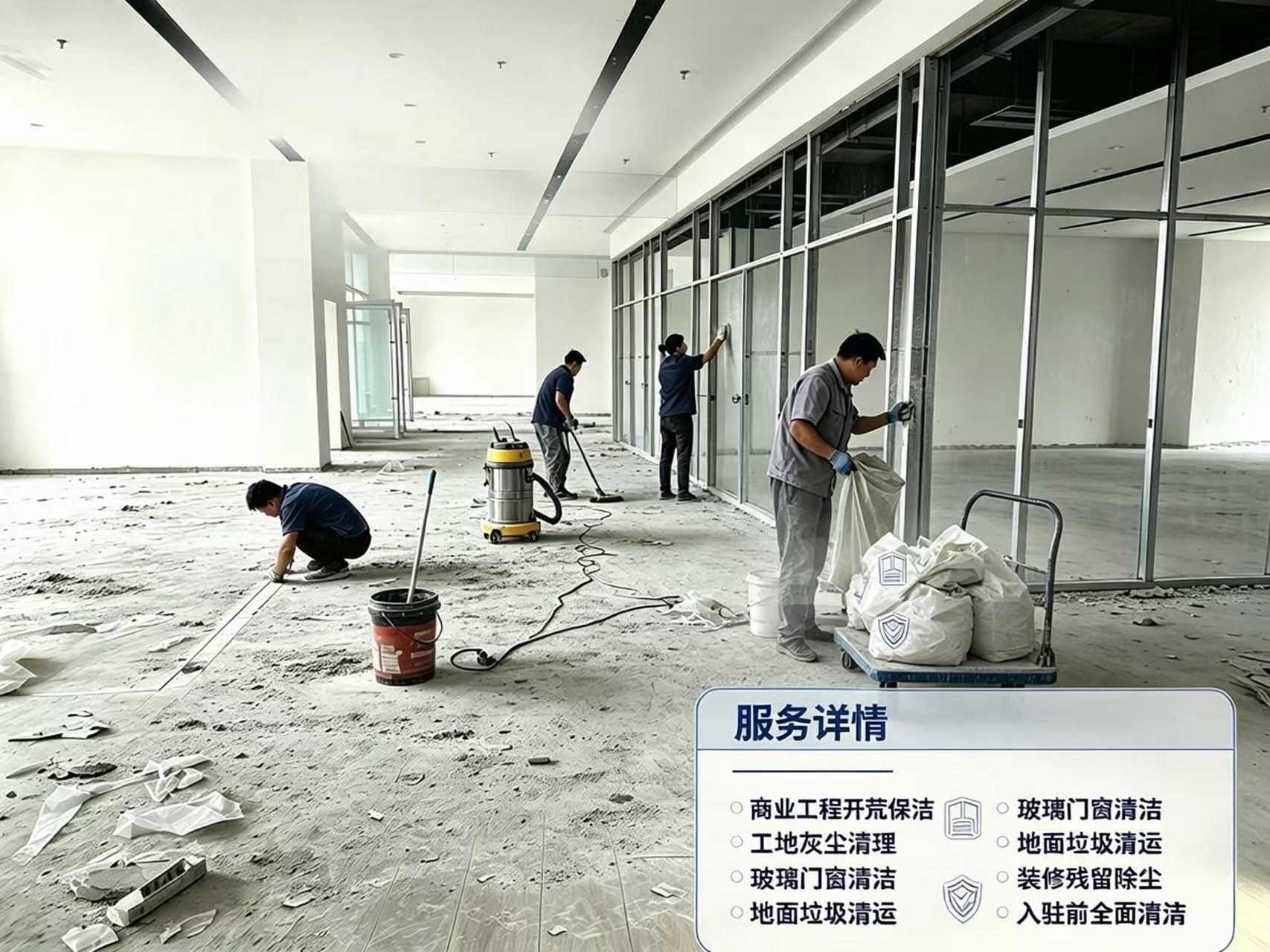 商业工程开荒保洁