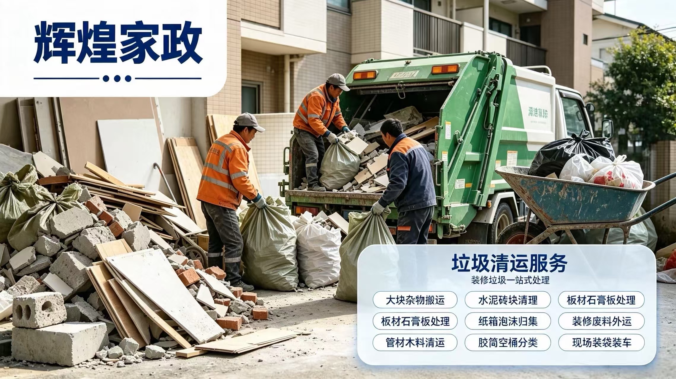 商铺家装装修垃圾外运清运