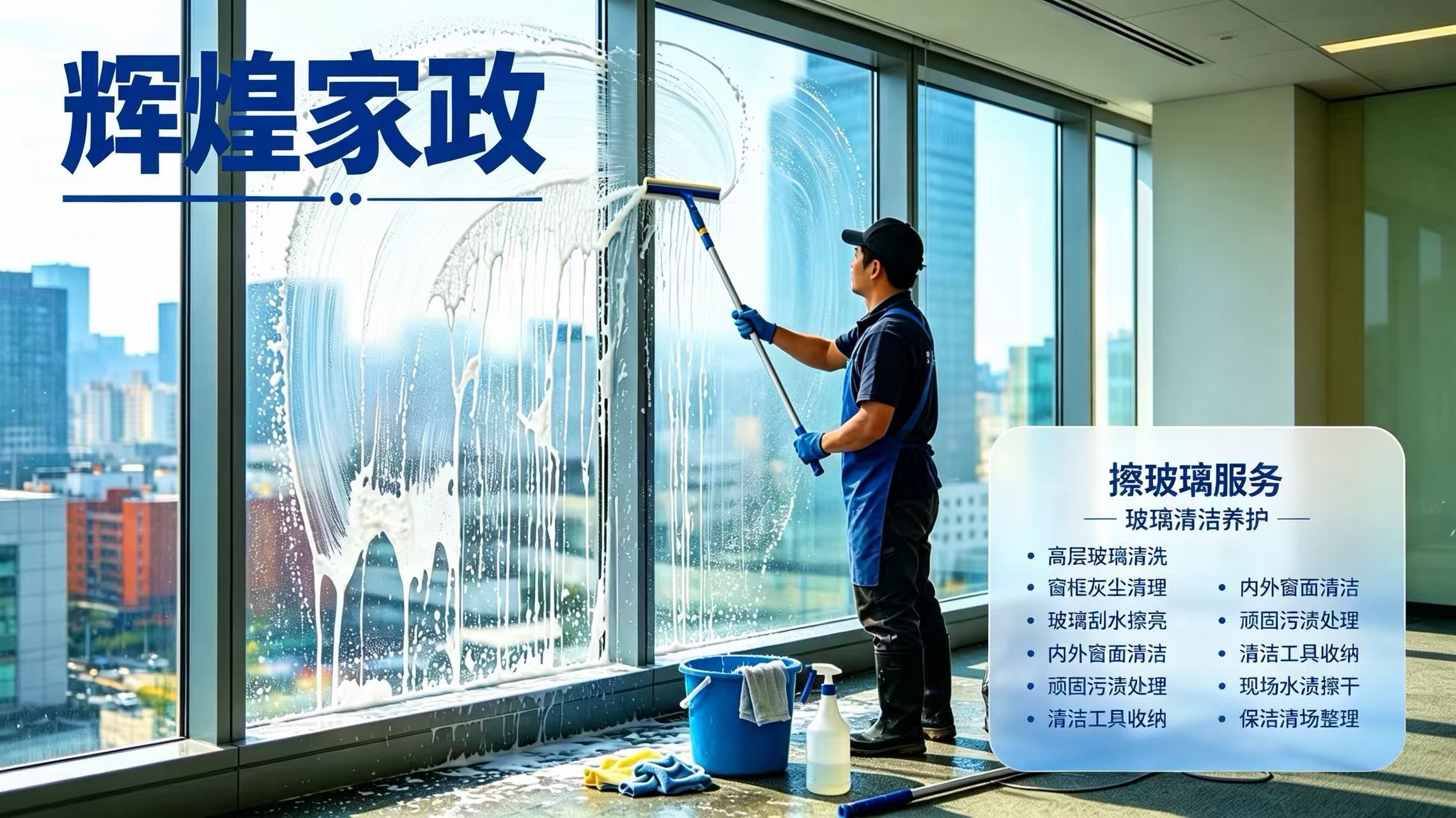 擦玻璃