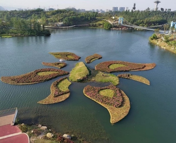 大型浮動濕地