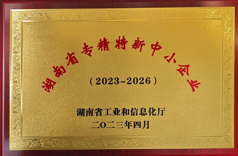 湖南省专精特新中小企业