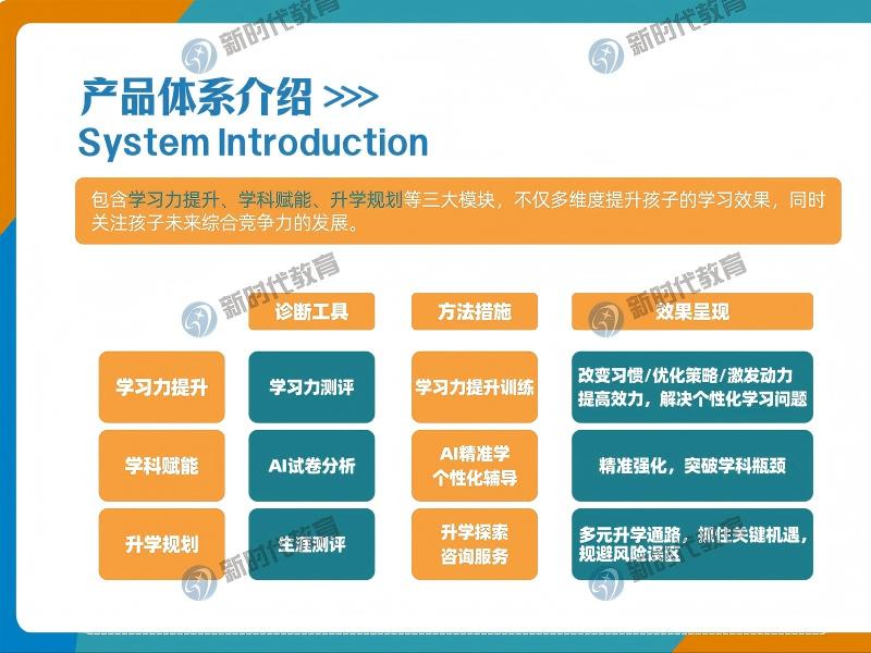 新时代教育文化补习产品体系介绍