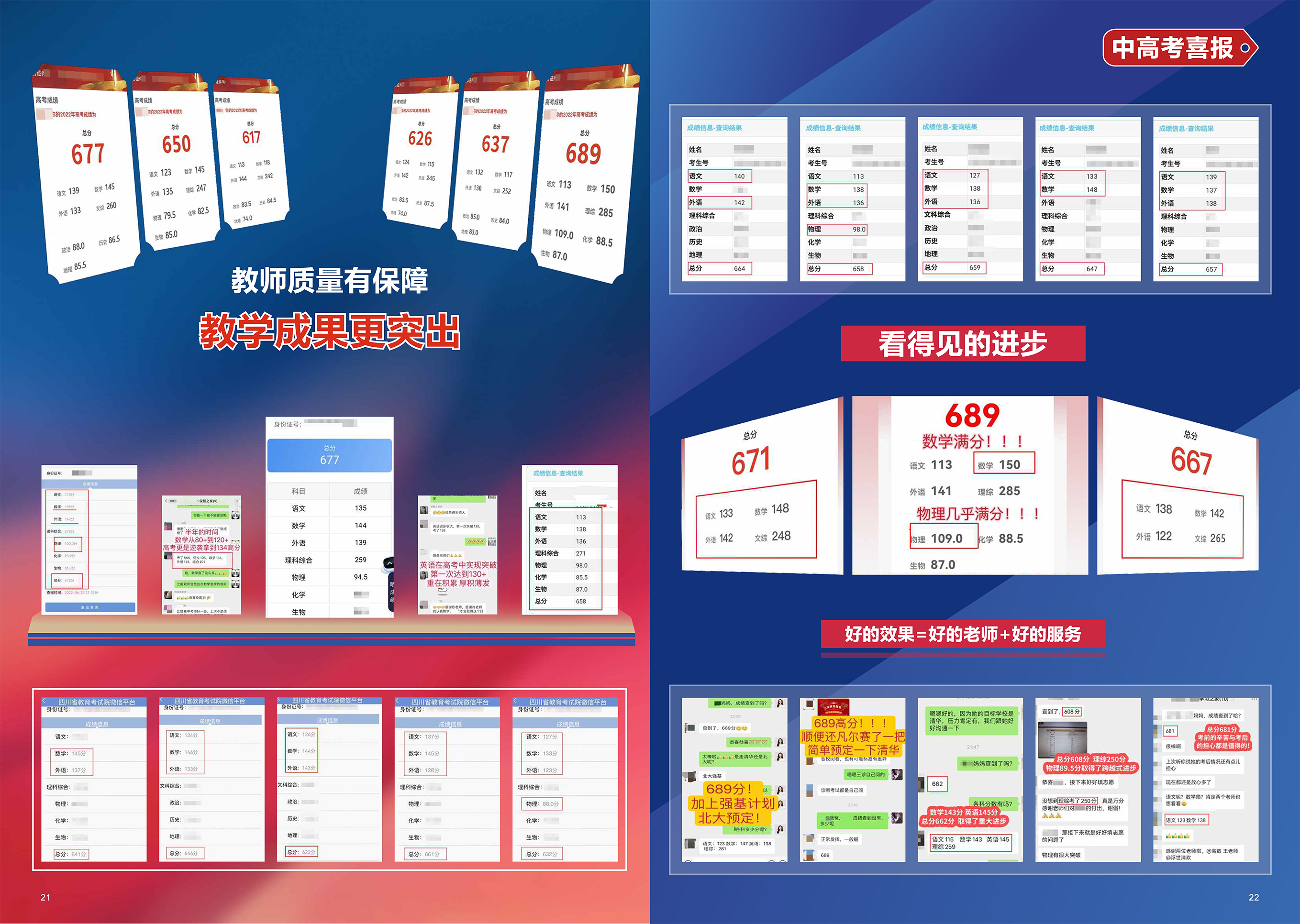 高考高分喜报