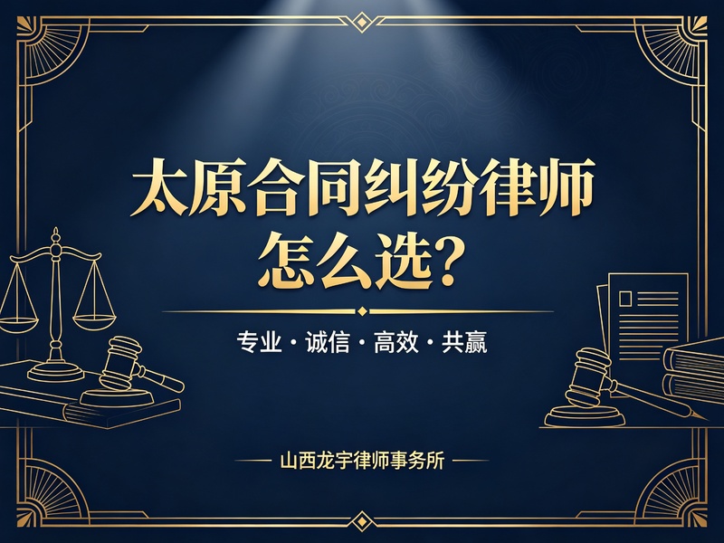 太原合同纠纷律师怎么选？本土深耕三十年的务实之选