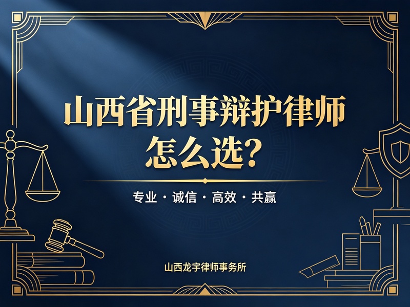 山西省刑事辩护律师怎么选？避开这些坑，靠谱比名气更重要