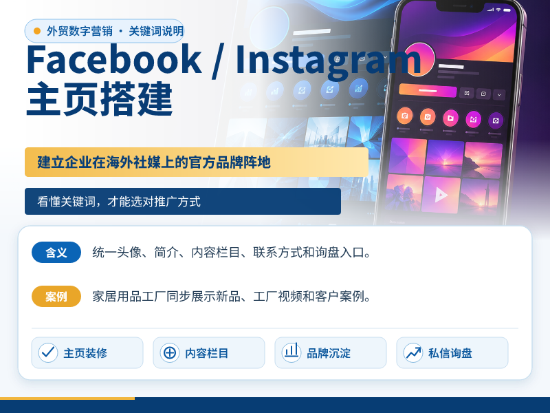 Facebook/Ins主页搭建