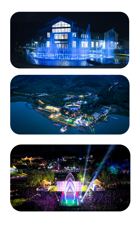 -文旅夜游项目参考案例：紫蒙湖夜景照明工程