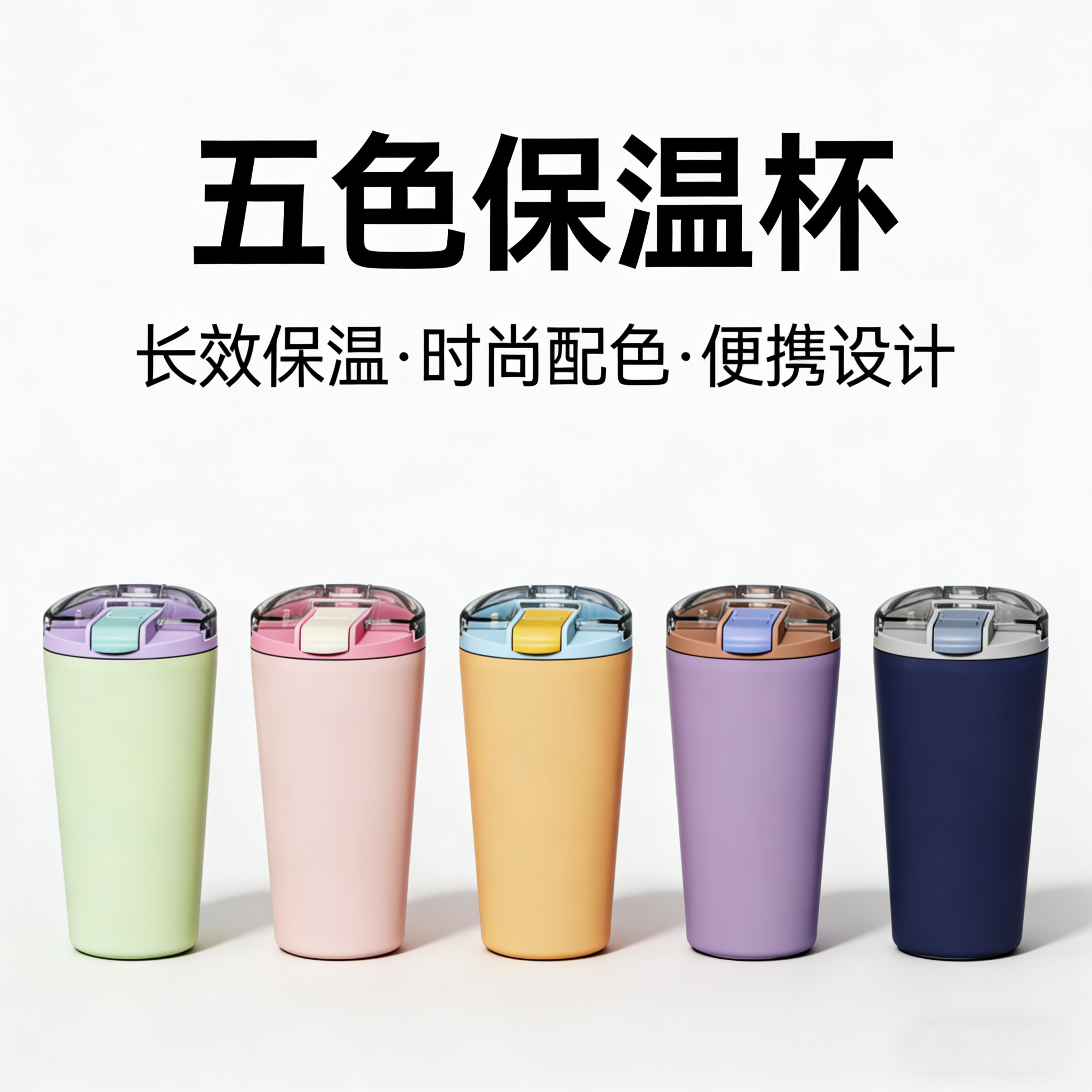 五色保温杯