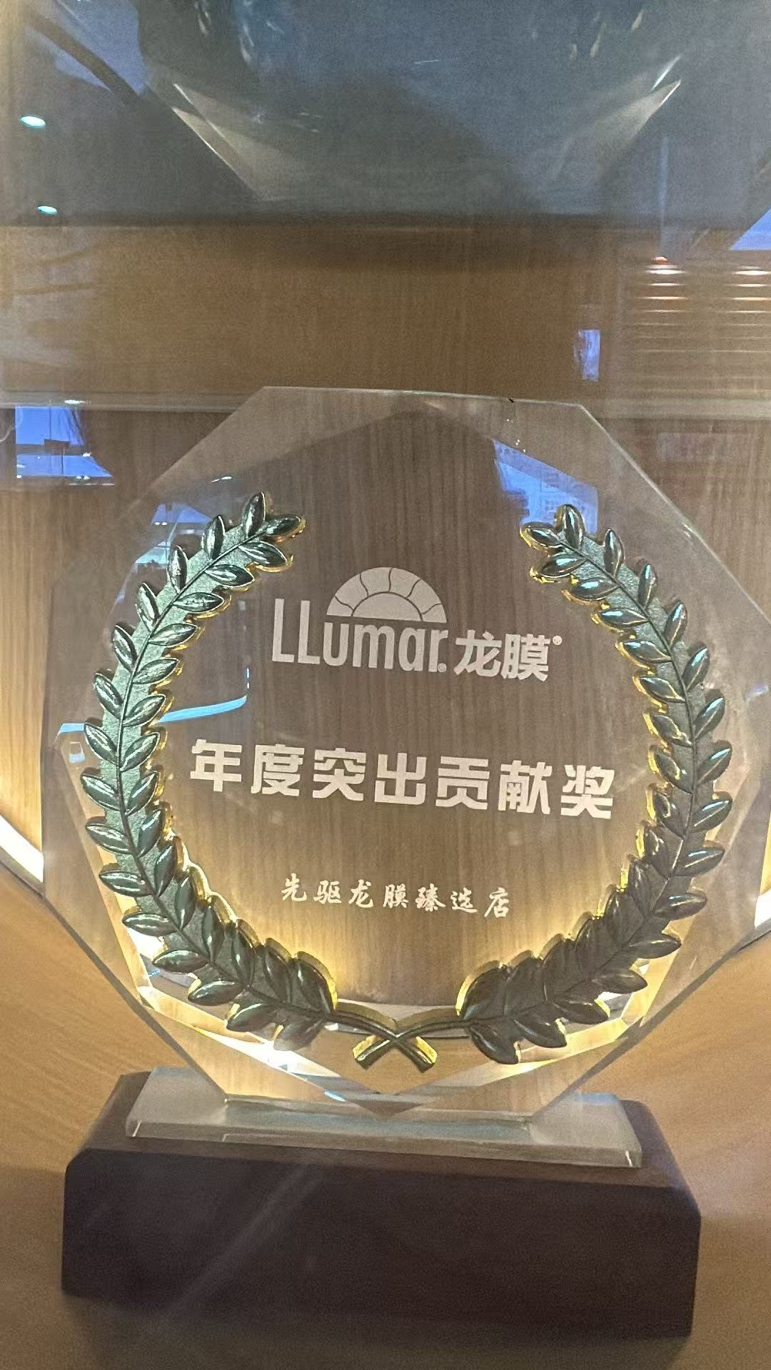 先驱龙膜臻选店 龙膜年度突出贡献奖奖杯