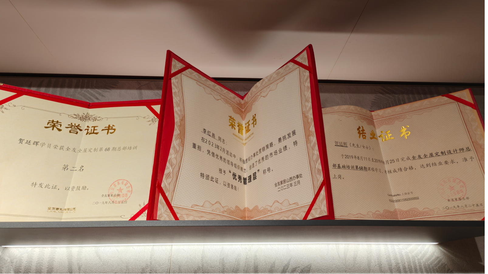 荣誉证书
