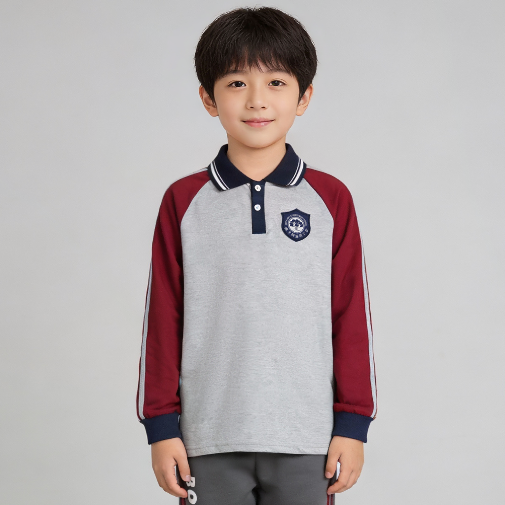 夏季校服 POLO 衫套装定制，长沙起跑线服饰