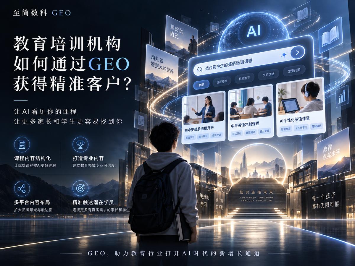 教育培训机构如何通过GEO获得精准客户？